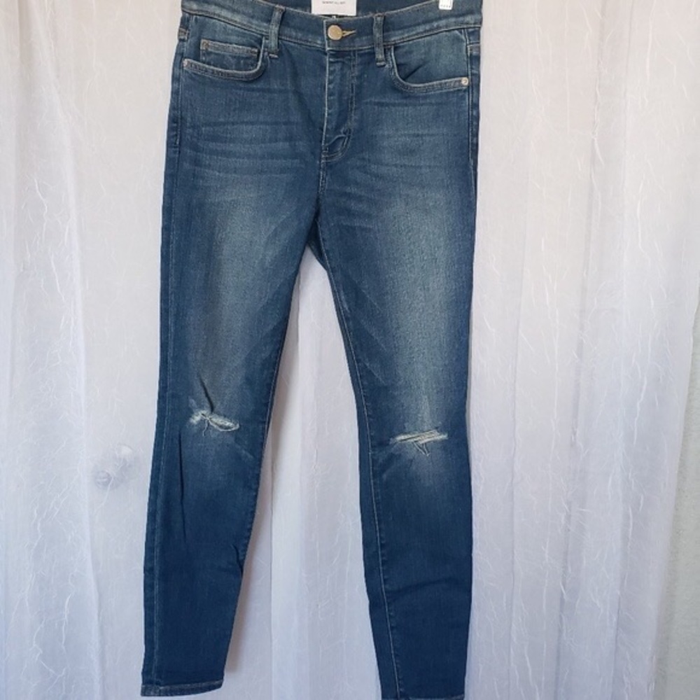 Current Elliot High Rise Ankle Skinny Jeans